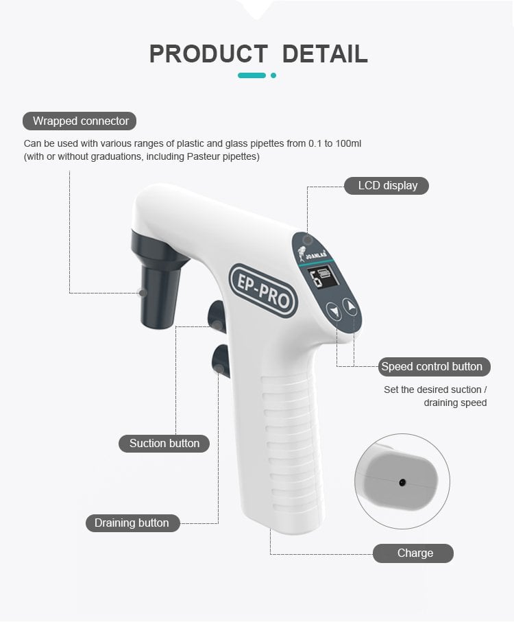 Joanlab EP-100Pro standlı elektronik pipet kontrol cihazı
