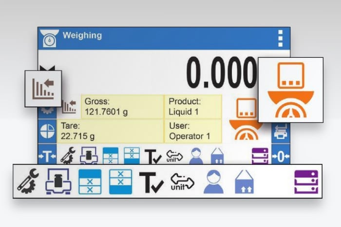 RADWAG WLC X7 Hassas Terazi Kişiselleştirilebilir Ekran