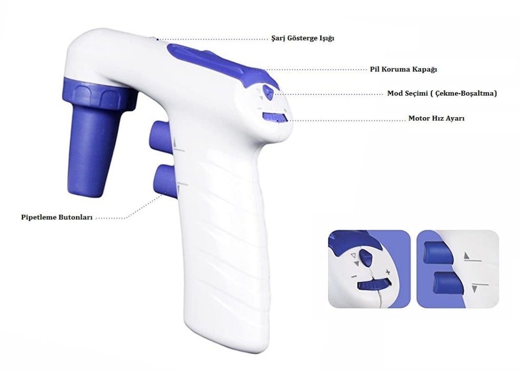 Top Scien TEL-01 Şarjlı Pipet Pompası
