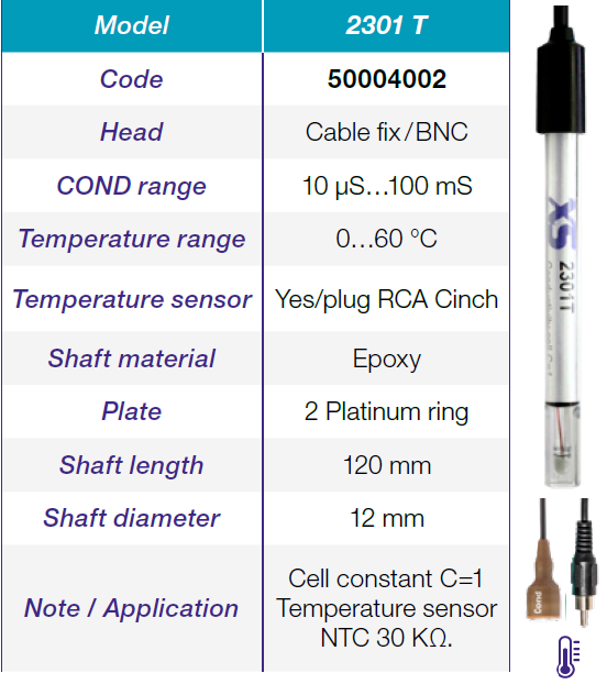 XS Instruments 2301T İletkenlik Hücresi