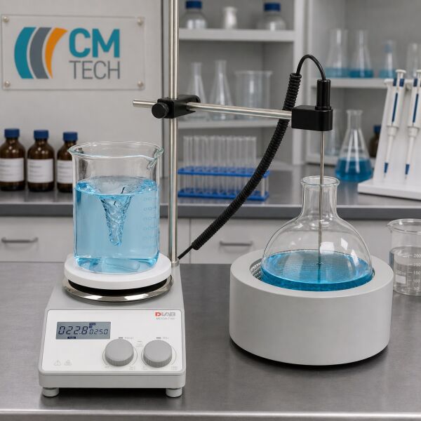 DLAB MS-H280-F100 Mantolu Isıtıcılı Manyetik Karıştırıcı 200 ~ 1.500 rpm / 25 ~ 280 °C / 100 mL Balon İçin