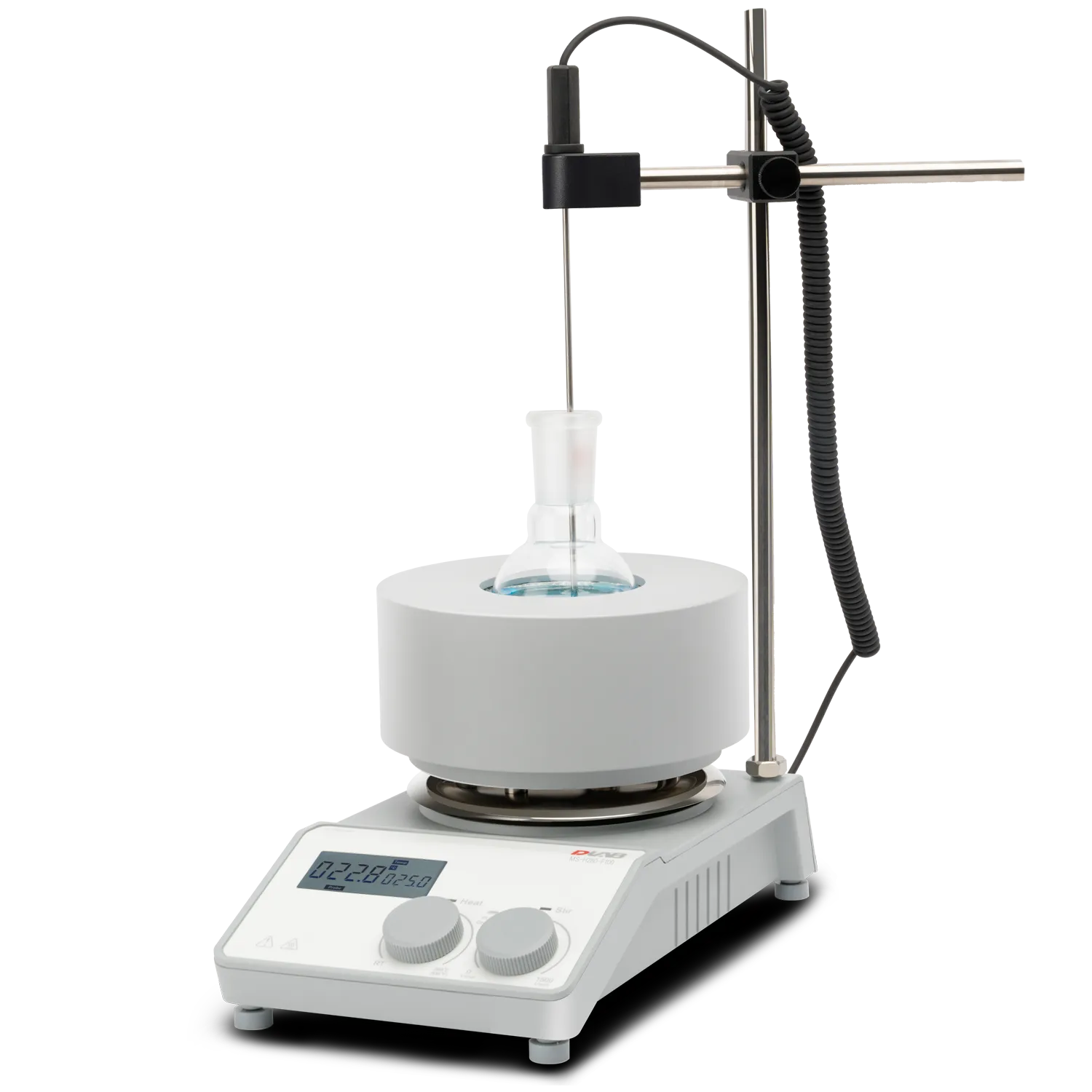 DLAB MS-H280-F100 Mantolu Isıtıcılı Manyetik Karıştırıcı 200 ~ 1.500 rpm / 25 ~ 280 °C / 100 mL Balon İçin