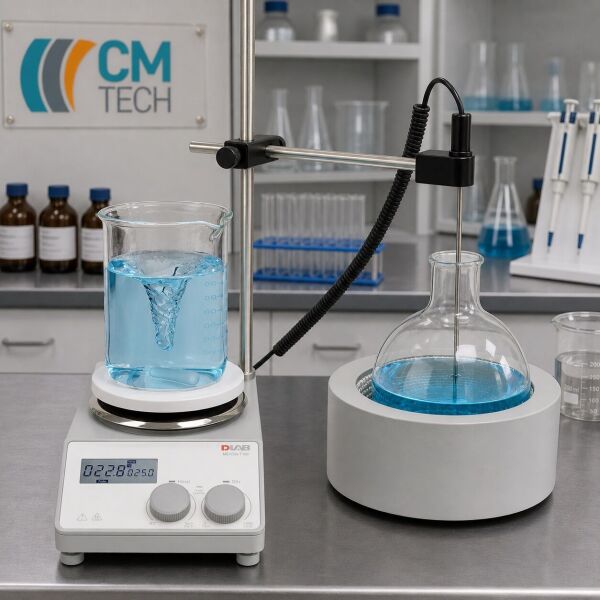 DLAB MS-H280-F500 Mantolu Isıtıcılı Manyetik Karıştırıcı 200 ~ 1.500 rpm / 25 ~ 280 °C / 500 mL Balon İçin