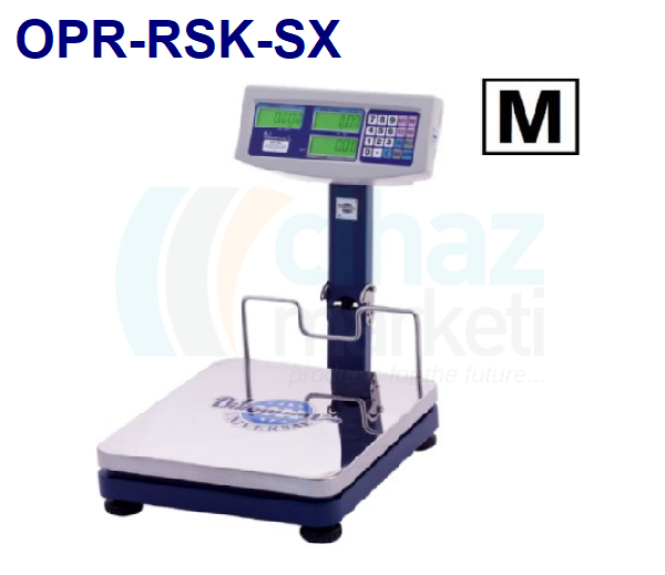 Dikomsan OPR-RSK-SX-150 Katlanır Boyunlu Fiyat Hesaplamalı Terazi 150 kg / 20 g & 50 g