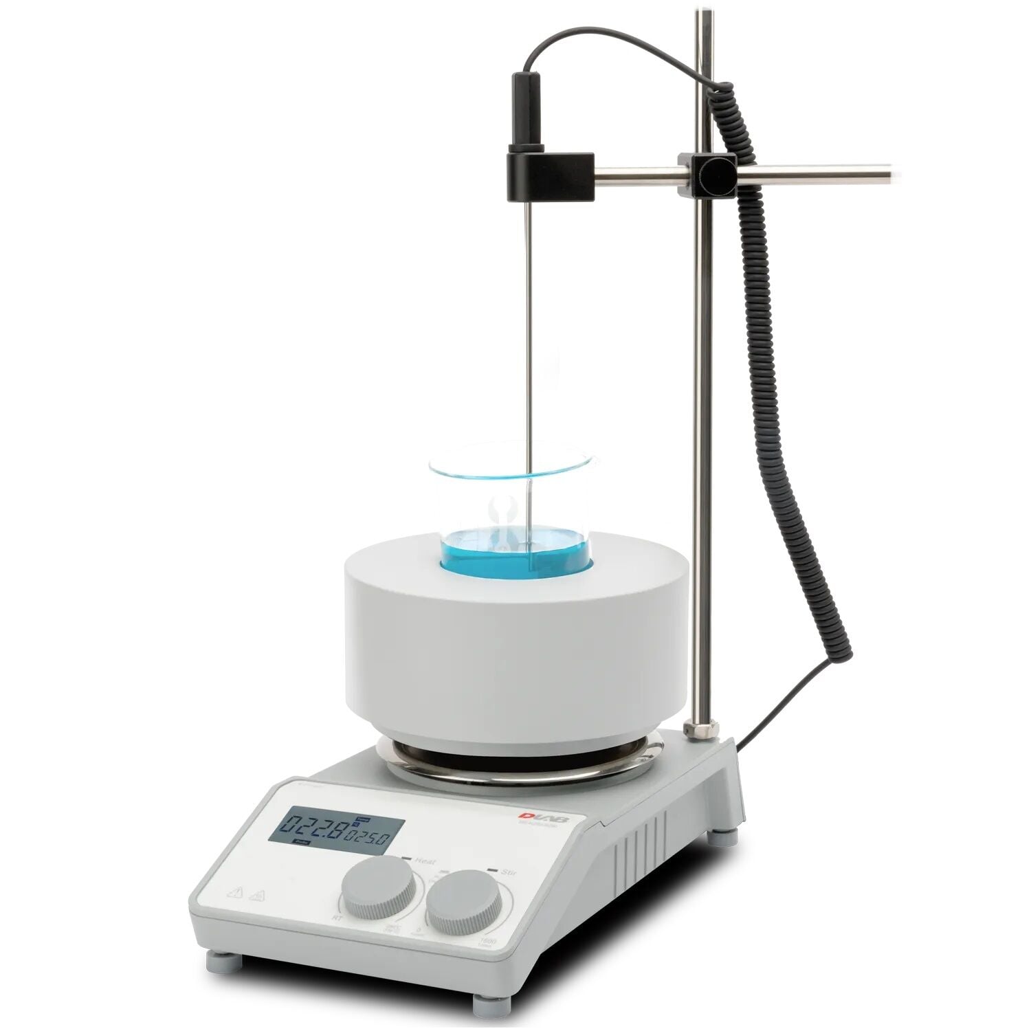 DLAB MS-H280-B250 Mantolu Isıtıcılı Manyetik Karıştırıcı 200 ~ 1.500 rpm / 25 ~ 280 °C / 250 mL Beher İçin