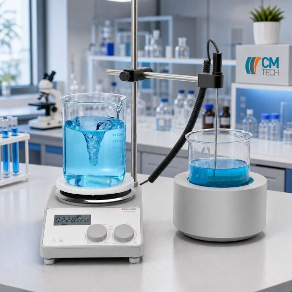 DLAB MS-H280-B1000 Mantolu Isıtıcılı Manyetik Karıştırıcı 200 ~ 1.500 rpm / 25 ~ 280 °C / 1000 mL Beher İçin
