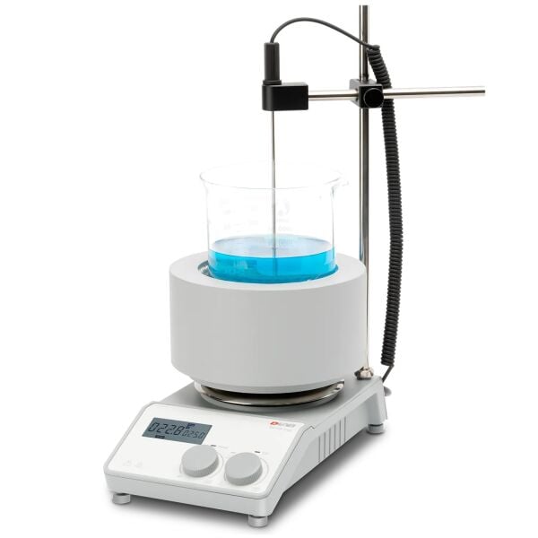 DLAB MS-H280-B1000 Mantolu Isıtıcılı Manyetik Karıştırıcı 200 ~ 1.500 rpm / 25 ~ 280 °C / 1000 mL Beher İçin