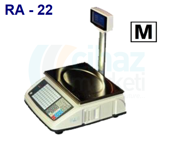 Dikomsan RA-22-30 Boyunlu Barkodlu Terazi 30 kg / 5 g & 10 g