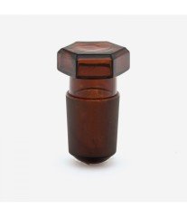 ISOLAB 051.04.007 tıpa - cam - amber - hexagonal kapaklı - NS 34/35