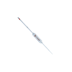 ISOLAB 021.15.010 pipet - cam - bullu - A kalite - amber skala - 10 ml