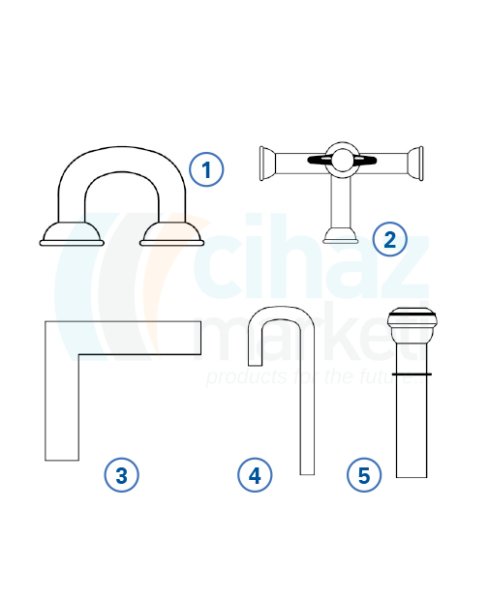Çalışkan Cam Teknik LG028.19.0003 İmpinger Bağlantı Parçaları Model NO:1, KS: 13/5