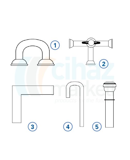 Çalışkan Cam Teknik LG028.19.0004 İmpinger Bağlantı Parçaları Model NO:2, KS: 13/5