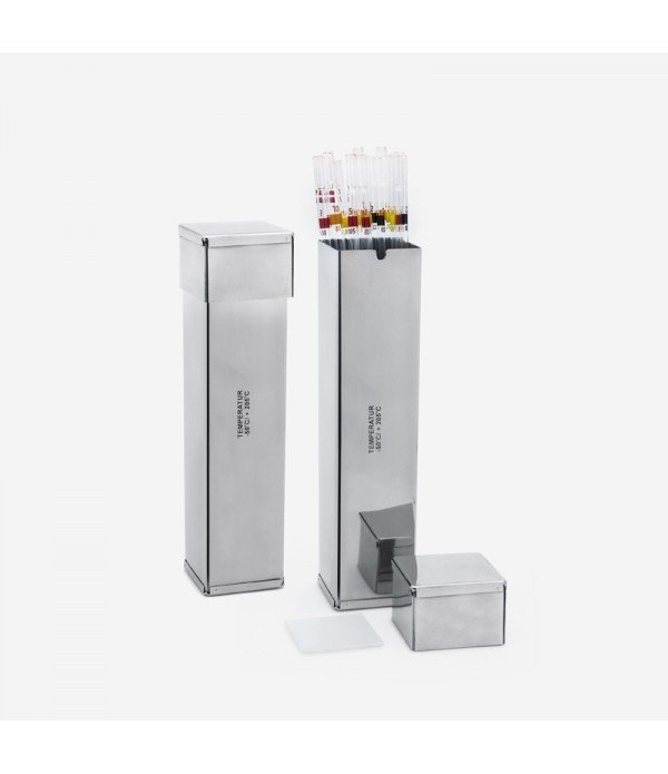 ISOLAB 022.04.002 pipet kutusu - paslanmaz çelik - 70 x 70 x 430 mm