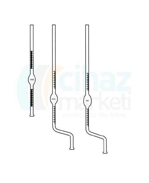 Çalışkan Cam Teknik LG028.20.0035 Stalogmometre 3.5 ml Hacim