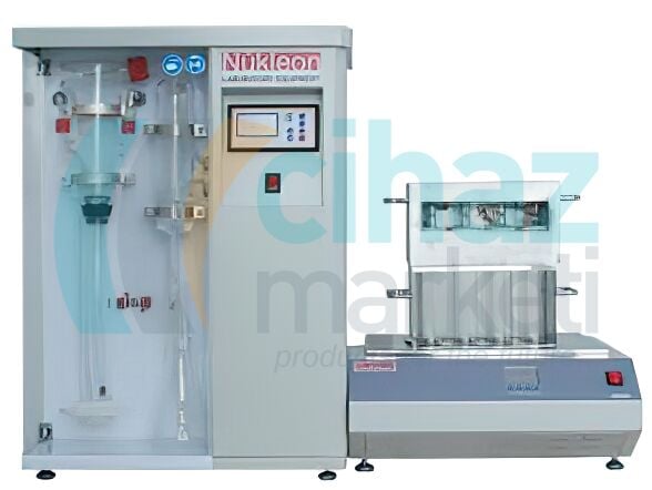 Nükleon NAP-1000 Azot Protein Tayin Cihazı & Yakma Ünitesi (8'li yakma ünitesi ve cam takımı ile birlikte)