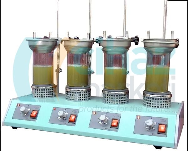Nükleon NSC-100-2 Selüloz Tayin Cihazı, 2'li Cam Malzeme Takımı, 250 veya 500 ml Balonlar ile Çalışma Özelliği, Ayrı Ayrı Sıcaklık Ayar Düğmesi