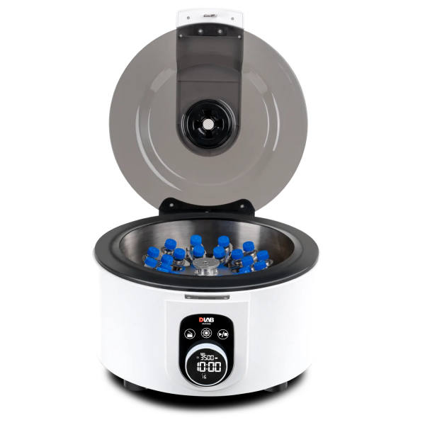 DLAB DM0436E Düşük Hızlı Santrifüj 12x15 mL dış halka 12x10 mL iç halka 100~3500 rpm
