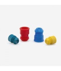 ISOLAB 051.11.005 tüp tıpası - flanj - 15/16 mm tüpler için - yeşil