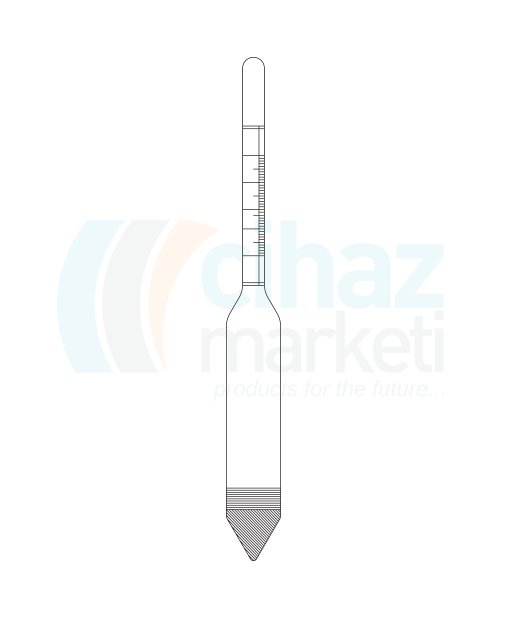 Çalışkan Cam Teknik LG029.01.1819 Hidrometre 1.800 - 1.900 Ölçüm Aralığı