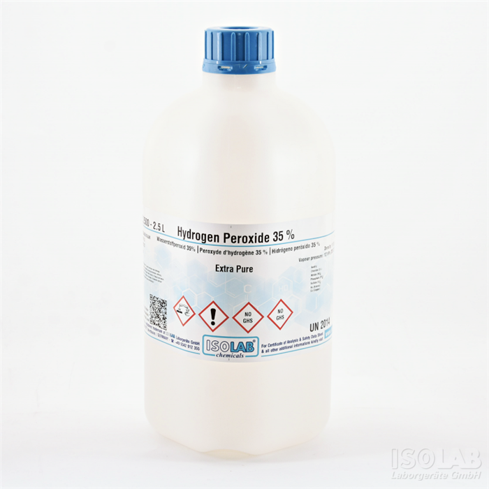 ISOLAB 932.122.2500 HYDROGEN PEROXIDE 35% EXTRA PURE