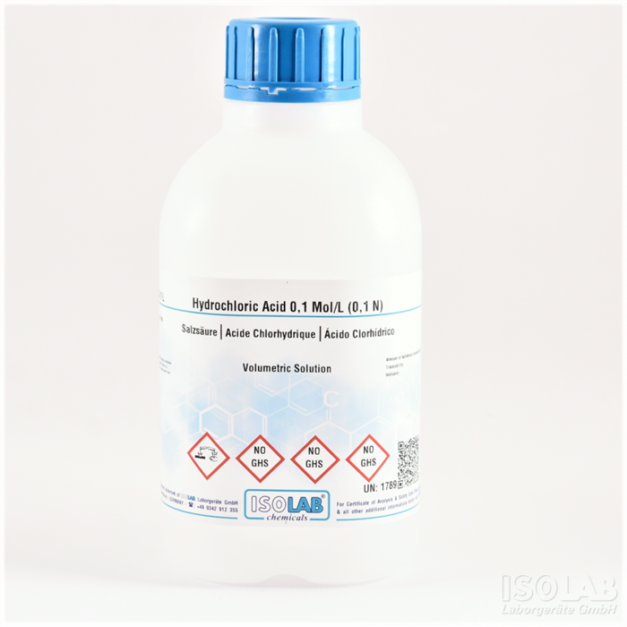 ISOLAB 932.13V.1000 HYDROCHLORIC ACID 0,1 MOL/L (0,1 N)