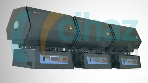 MagmaTherm MTTF-1250-50-450-B2/E4/U8/S16 Standart Serisi Tüp Fırın 1250 °C - 50 mm Tüp Çapı - 450 mm Isıtılmış Bölge
