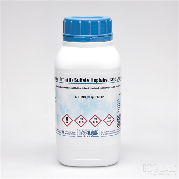 ISOLAB 936.026.1000 IRON(II) SULFATE HEPTAHYDRATE ≥ 99.5%, FOR ANALYSIS ACS , ISO , REAG. PH EUR