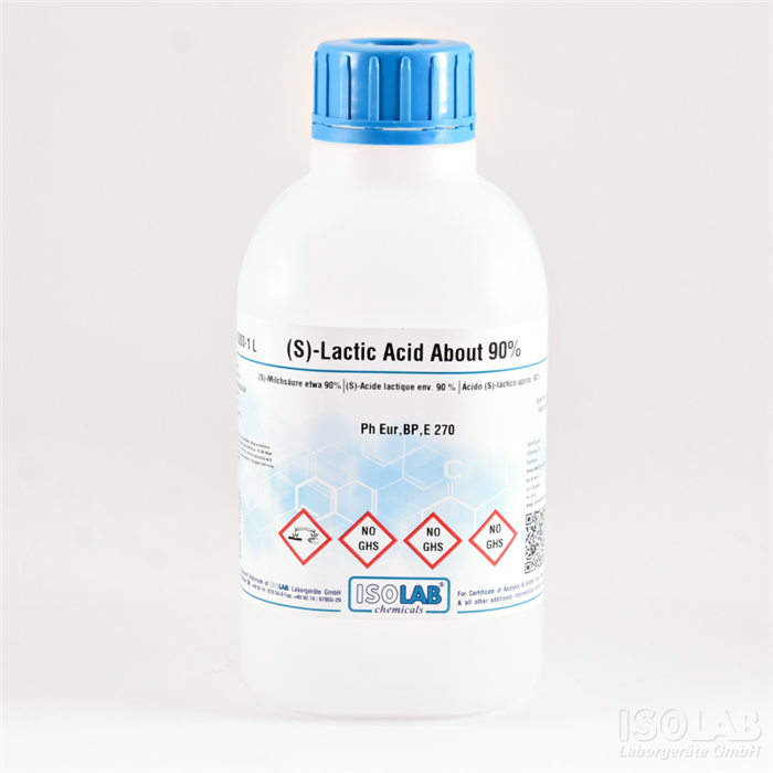 ISOLAB 942.013.1000 (S)-LACTIC ACID ABOUT 90% , PH EUR,BP,E 270