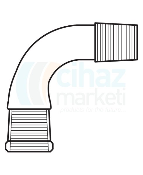 Çalışkan Cam Teknik LG012.07.2914 Distilasyon Adaptörü 90 derece açılı dişi - erkek Dişi NS: 29/32 - Erkek NS: 29/32