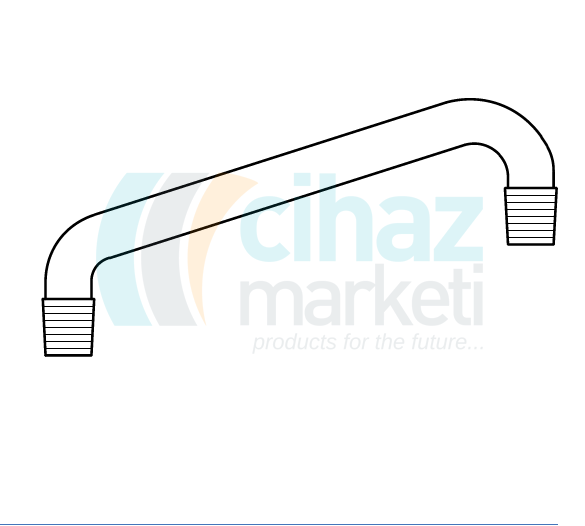 Çalışkan Cam Teknik LG012.12.1423 Distilasyon Köprüsü NS: 14,5/23, 200 mm Uzunluk
