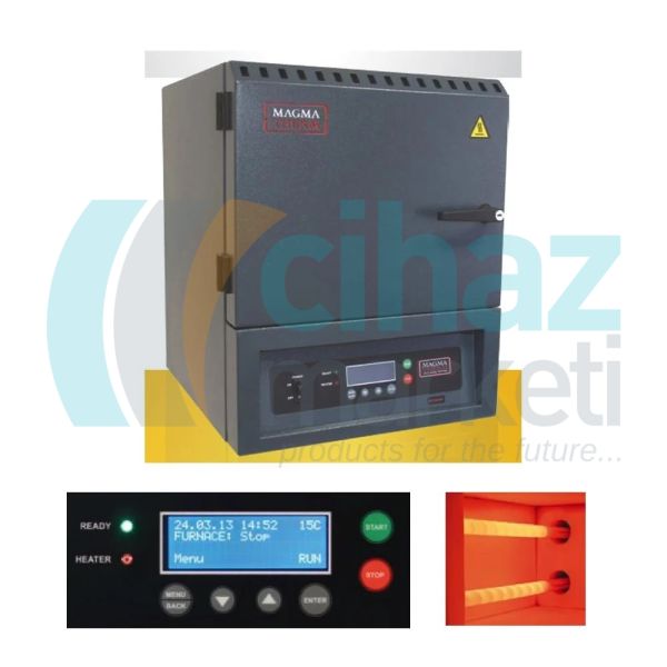 MagmaTherm MTSiC-1400-60-E4/U8/S16 SiC Serisi Yüksek Sıcaklık Kamara Fırın 1400 °C - 60 Litre