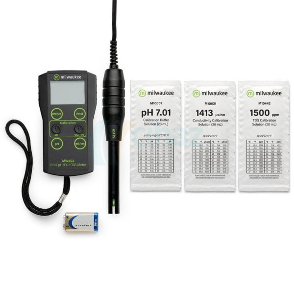 Milwaukee MW802 pH, İletkenlik, TDS Ölçer - Combo Metre - pH,EC,TDS Ölçüm Cihazı
