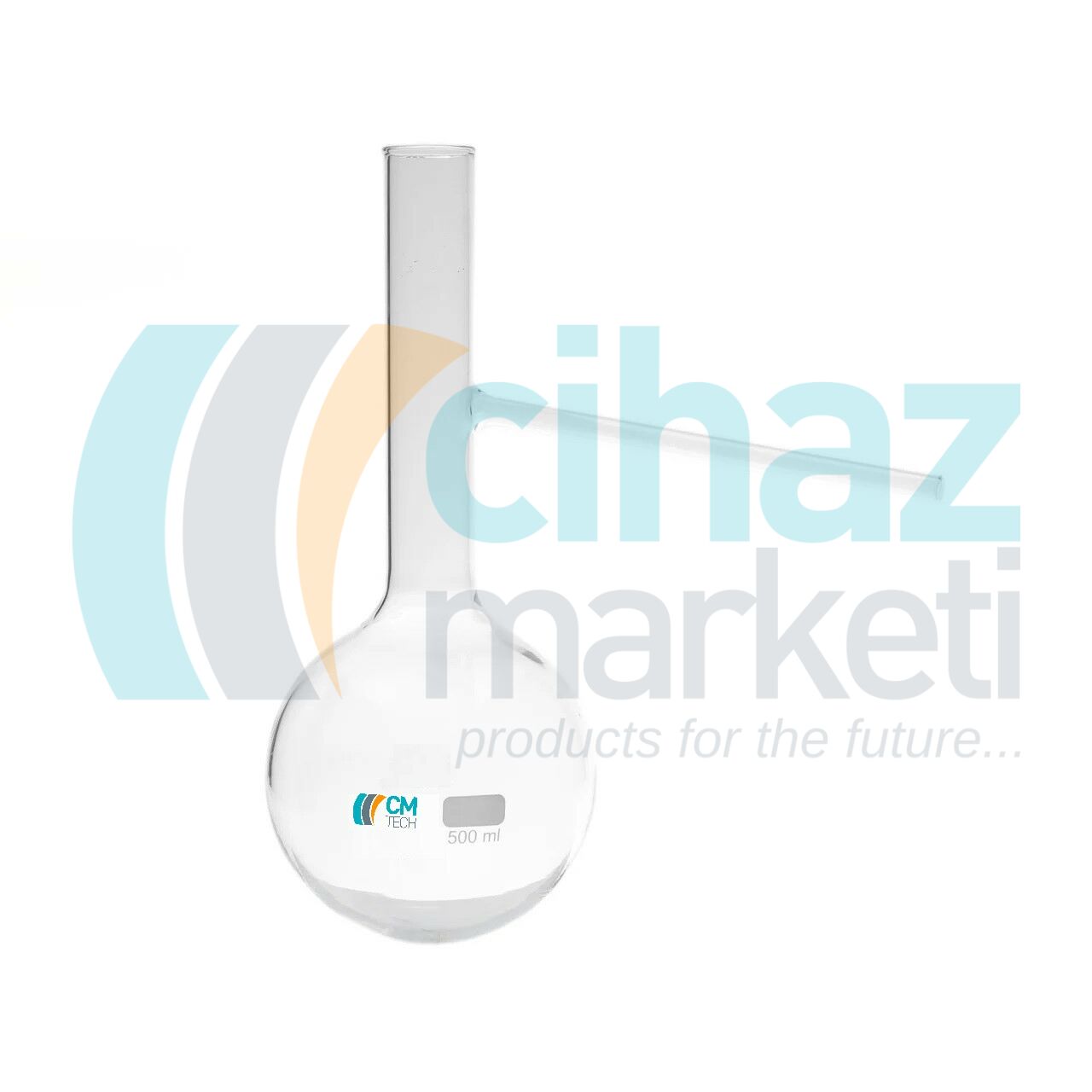 CMT-CB01-0500 Cam Balon 0500 ml - Dibi Yuvarlak Destilasyon Balonu