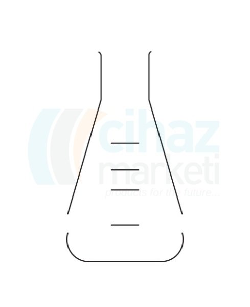 CMT-CED01-2000 Erlen, Dar boyunlu 2000 ml Hacim