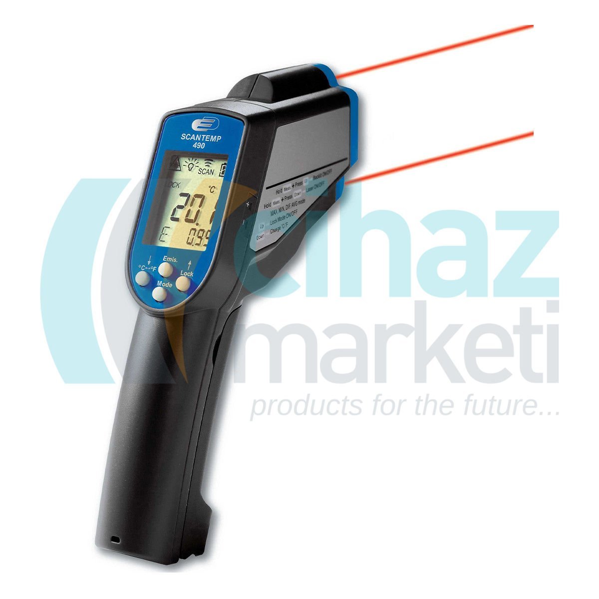 TFA 31.1123 'ST-490' Çift Lazerli Kızılötesi Termometre (-60 ... +1000°C)