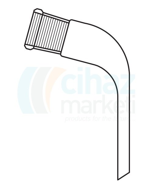 Çalışkan Cam Teknik LG014.01.1423 Alonj NS: 29/32, Boru Boyu 65 mm