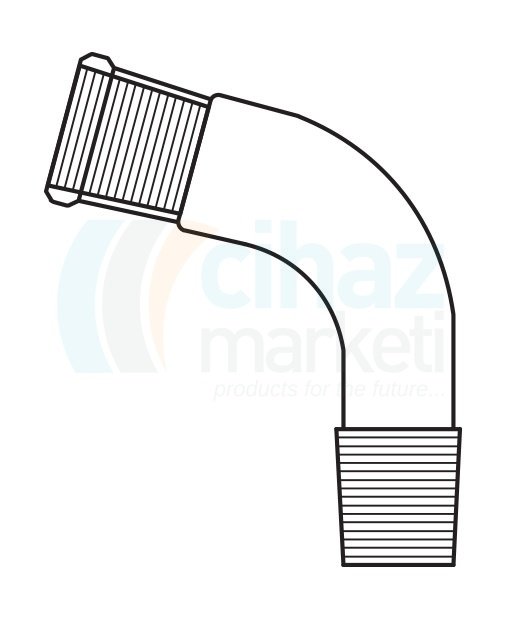 Çalışkan Cam Teknik LG014.02.1423 Aktarım adaptörü, 105° açılı NS: 14,5/23