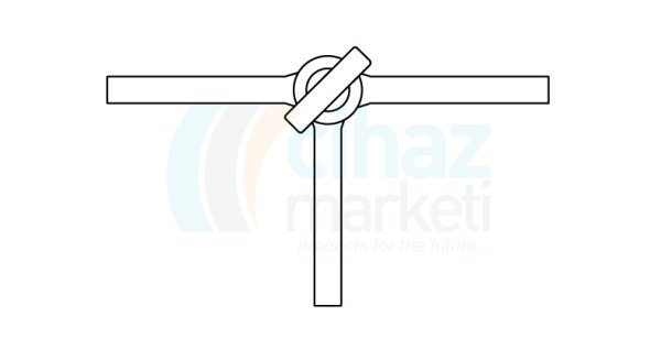 Çalışkan Cam Teknik LG002.05.0145 Üç Yollu Cam Musluk ,Vidalı ve Contalı NS : 14,5, 1.5 mm Delik Çapı