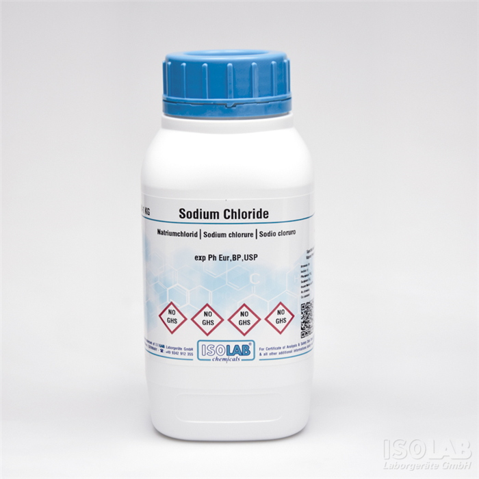 ISOLAB 969.033.5000 SODIUM CHLORIDE ≥ 99.5%, PH.EUR, BP,USP,JP