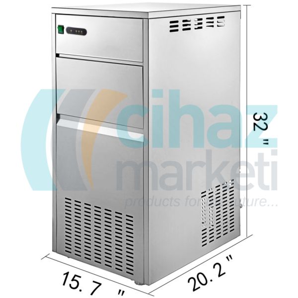 IMS-30 Kırık (Granül) Buz Makinesi 30kg/Gün - 10kg Depolama