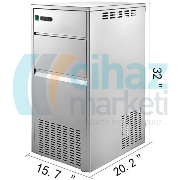 IMS-30 Kırık (Granül) Buz Makinesi 30kg/Gün - 10kg Depolama