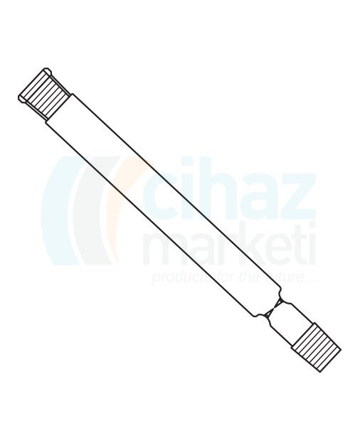 Çalışkan Cam Teknik LG017.01.1420 Hempel Kolunu NS: 14,5/23,15 mm Çap, 200 mm Uzunluk