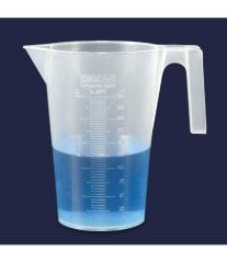 ISOLAB 026.02.901 beher - kulplu - P.P - kısa form - kabartma skala - 1000 ml