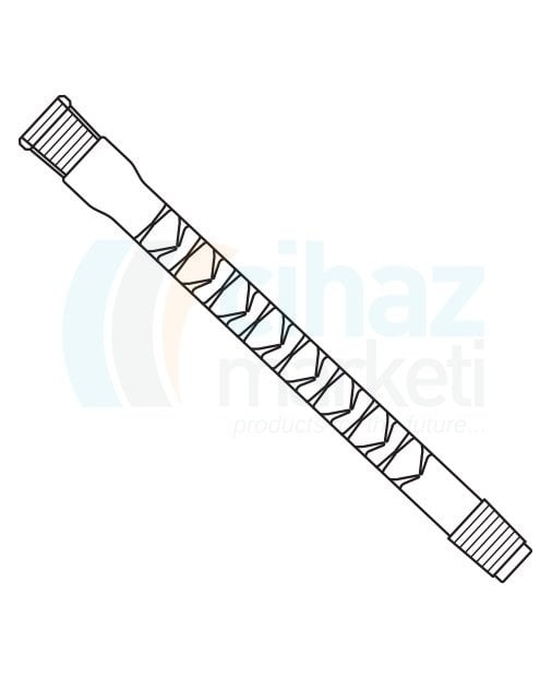 Çalışkan Cam Teknik LG017.02.0300 Vigreux kolonu NS: 29/32, 26 mm Çap, 300 mm Uzunluk