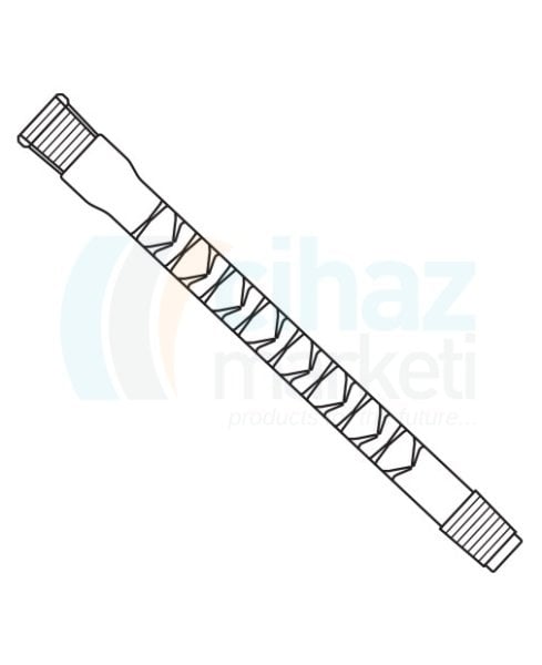 Çalışkan Cam Teknik LG017.02.0600 Vigreux kolonu NS: 29/32, 26 mm Çap, 600 mm Uzunluk