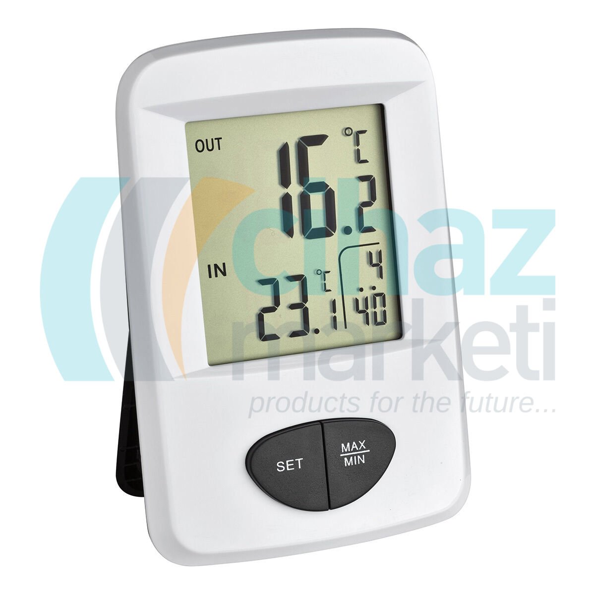 TFA 30.3061.02 'Base' Kablosuz İç Dış Termometre (Beyaz)