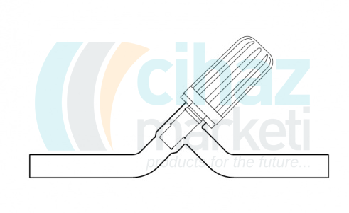 Çalışkan Cam Teknik LG002.11.0006 Valf musluk, PTFE 6 mm Delik Çapı