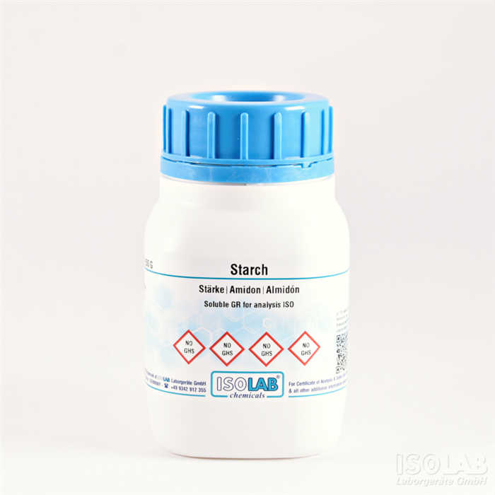 ISOLAB 970.015.0250 STARCH, SOLUBLE GR FOR ANALYSIS ISO