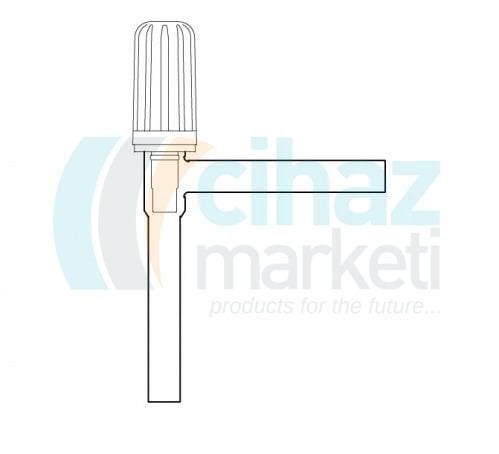 Çalışkan Cam Teknik LG002.12.0004 Valf musluk, PTFE 4 mm Delik Çapı