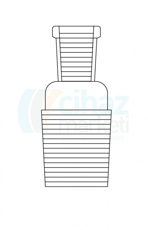 Çalışkan Cam Teknik LG003.01.2414 Adaptör Erkek NS: 14.5/23, Dişi NS: 24/29